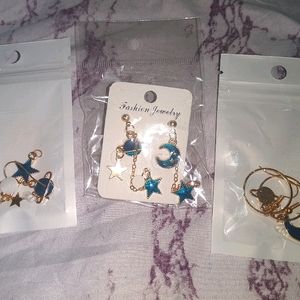 Sun and moon fashion jewelery earrings